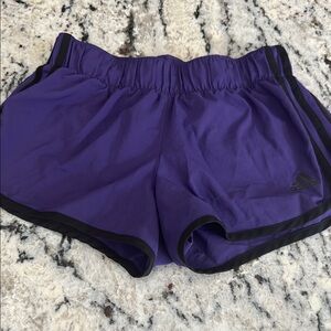 Adidas Purple Athletic Shorts Lightweight Moisture-Wicking